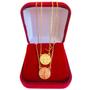 Imagem de Escapulário Medalha de São Bento Folheado a Ouro 18k - Corrente Veneziana 60 cm x 0.8 mm