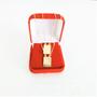 Imagem de Escapulário Unissex 60cm Nossa Senhora do Carmo e Sagrado Coração de Jesus todo Folheado Ouro+ Caixa De Veludo