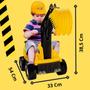 Imagem de Escavadeira Brinquedo Infantil Meninos Interativo Construtor Gigante até 30 kG Caminhão Articulado Working C/ Capacete