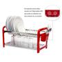 Imagem de Escorredor 20 Pratos Inox Com Porta Talheres