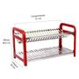 Imagem de Escorredor 20 Pratos Inox Com Porta Talheres