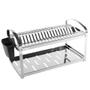 Imagem de Escorredor 20 Pratos Talheres 60x27x28,5cm Aço Inox, Brinox