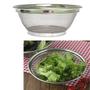 Imagem de Escorredor Aço Inox Multiuso para Alimentos Legumes Verduras Saladas Macarrão ck4590 - Escorredor Inox