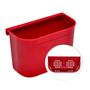 Imagem de Escorredor Cama 12 Pratos Inox Vermelho Com Porta Talheres