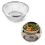 Imagem de Escorredor de Alimentos Multiuso em Aço inox legumes Verduras Macarrão Coar Escorrer Lavador de Alimentos 22 cm PF01