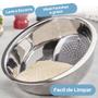 Imagem de Escorredor De Arroz Legumes Massas Inox - Dolce Home