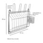 Imagem de Escorredor De Louças E Talheres Dobrável Para Parede