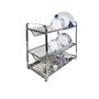 Escorredor De Louças Inox 48 Pratos Stampinox Imagem de Escorredor De Louças Inox 48 Pratos Stampinox