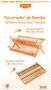 Imagem de Escorredor Dobrável em Bambu Original  Multiuso Para Louças Copos Talheres Suporta 14 Pratos Pia Bancada da Cozinha