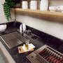 Imagem de Escorredor Em Aço Escovado Espaçoso Cozinha Luxo