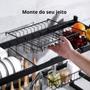 Imagem de Escorredor Inox Cozinha Suspensa Modular Escorredor Premium