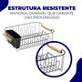 Imagem de Escorredor Organizador de Louças Aramado Pia 15 Pratos Cozinha com Porta Talher e Porta Copos Wide Black Eco Design Preto Arthi