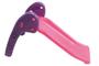 Imagem de Escorregador Baby 2 Degraus Para Meninas Na cor Rosa Com glitter e Escadinha Roxa-Escorregador Pequeno Para Os Primeiros