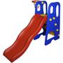 Imagem de Escorregador Infantil 4 Degraus Plástico Playground Cesta Basque Bola Importway BW-053 Colorido
