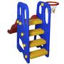 Imagem de Escorregador Infantil 4 Degraus Plástico Playground Cesta Basque Bola Importway BW-053 Colorido