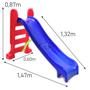 Imagem de Escorregador Médio Infantil de Plástico-Brinquedos Playground Infantil-Escorrega 3 Degraus Infantil