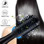 Imagem de Escova 3 em 1 Azul Secadora e Modeladora com Design Ergonômico para Todos os Tipos de Cabelo