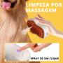 Imagem de Escova à Vapor Confortável Para Pets Massageia e Perfuma Recarregável USB