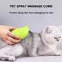 Imagem de Escova a Vapor Para Cães e Gatos 3 Em 1 Limpeza De Pêlos e Massagem