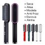 Imagem de Escova Alisadora 5 em 1 Alisa, Escova, Modela, Seca, Anti-Frizz - Profissional Cerâmica Bivolt