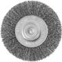 Imagem de Escova circular 4" cerdas em aço inox 4.500/min com haste 1/4" VONDER