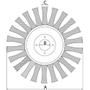 Imagem de Escova Circular Arame Entrançado 4.1/2'x1/2' Tramontina