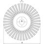 Imagem de Escova Circular Arame Entrançado 4.1/2''x1/4'' Tramontina PRO