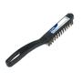 Imagem de Escova de Aço Pratik 3 x 14 Fileiras com Cabo Plástico 280 X 24mm Cerdas 22mm Embalagem com 12 Unidades