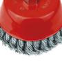 Imagem de Escova de Aço Trançado Tipo Copo com Rosca 60mm Trançado