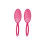 Imagem de Escova De Cabelo Darma Flex Oval 338 Pink - Kit Com 2Un