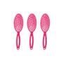 Imagem de Escova De Cabelo Darma Flex Oval 338 Pink - Kit Com 3Un