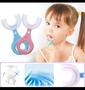 Imagem de Escova de dentes em forma de U de 180 graus para crianças, bebê infantil 2-6 anos