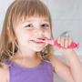 Imagem de Escova de dentes infantil em silicone reutilizável rosa marcus & marcus - Marcus & Marcus