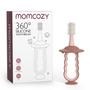 Imagem de Escova de dentes Momcozy Baby 360 Ultrasoft com base de sucção rosa