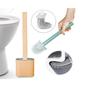 Imagem de Escova De Silicone Vaso Sanitário Base Para Banheiro Privada Prático