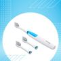 Imagem de Escova Dental Elétrica 2 Refil Extra 15000rpm Vibração cerdas de nylon sônicos