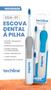 Imagem de Escova Dental Elétrica Adulto a Pilhas Com Refil EDA01 Azul - Techline