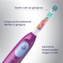 Imagem de Escova Dental Elétrica Infantil Disney Princesas Macia 3+ Anos Oral-B - 1 Unidade + 2 Pilhas AA