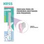 Imagem de Escova Dental Infantil 6 a 24 meses Kess Dentinho Rosa Azul