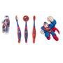 Imagem de Escova Dental Infantil Cerdas Macias Com Capa Protetora Dc Super Friends - Superman