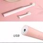 Imagem de Escova Dente Vibratória Recarregável Elétrica USB Higiene Bucal