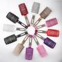 Imagem de Escova Desembaraçadora de Cabelo com Cerdas de Nylon - Pente de Massagem para Cabelos Molhados e Encaracolados
