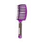Imagem de Escova Desembaraçadora de Cabelo com Cerdas de Nylon - Pente de Massagem para Cabelos Molhados e Encaracolados