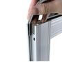 Imagem de Escova fita vedação 5x7 cinza rolo c/50 mts adesiva janela porta aluminio