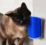 Imagem de Escova massageador e tira pelo de parede para gato com catnip cores vairadas - FLUFFIE