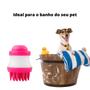 Imagem de Escova Massageadora e Banho de Animais C/ Dispenser de Shampoo