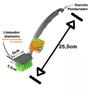Imagem de Escova Multiuso Com Cabo Quadrada Alklin para Limpeza Multiuso Objetos Louça Cozinha