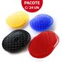 Imagem de Escova Pente Oval Masculina Pente de Bolso Safira Plástico PCT 24 Un