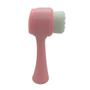Imagem de Escova pincel limpeza facial 2 em 1 massagem skin care rosa