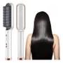 Imagem de Escova profissional cabelo elétrica para alisar pente alisador elétrico de cerâmica e aquecimento rápido